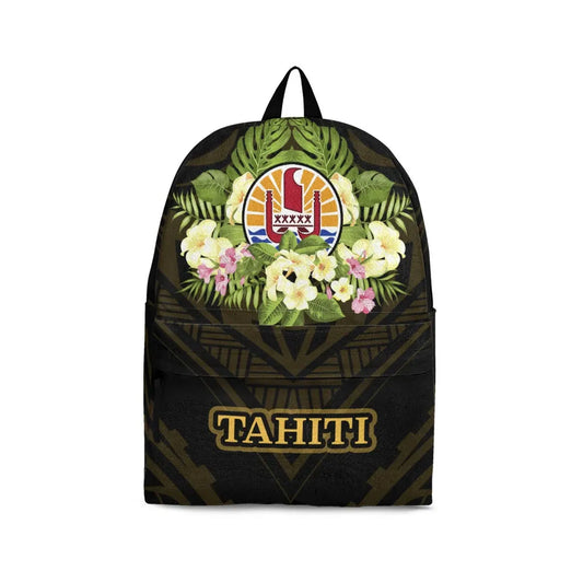 Tahiti Backpack - Polynesian Gold Patterns Collection