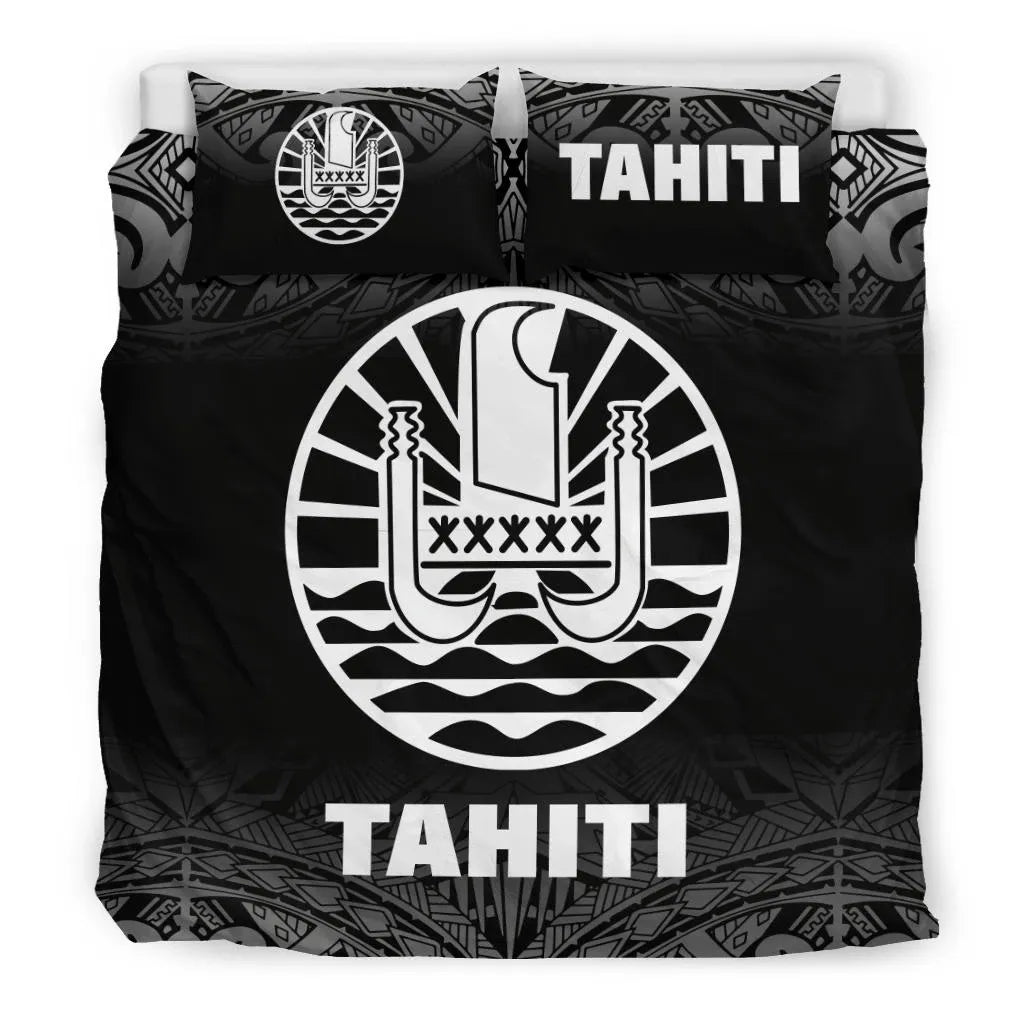 Tahiti Duvet Cover Set - Black Fog Style