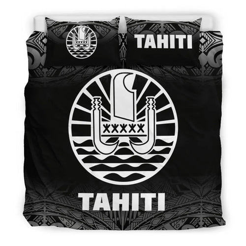 Tahiti Duvet Cover Set - Black Fog Style
