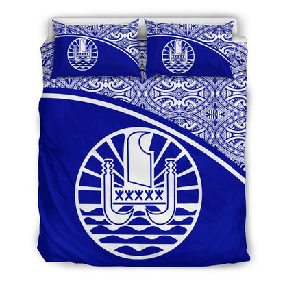 Tahiti Duvet Cover Set - Blue Curve Style
