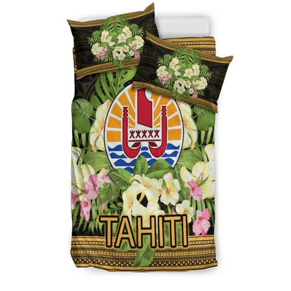 Tahiti Bedding Set - Polynesian Gold Patterns Collection