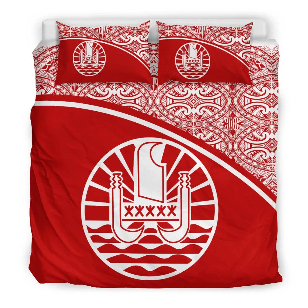 Tahiti Duvet Cover Set - Red Curve Style