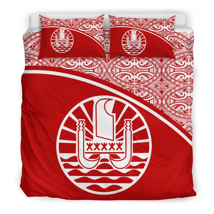 Tahiti Duvet Cover Set - Red Curve Style
