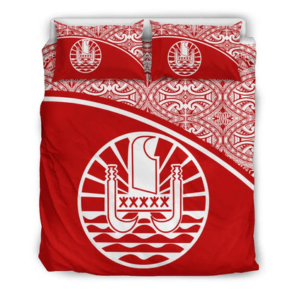Tahiti Duvet Cover Set - Red Curve Style
