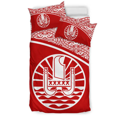 Tahiti Duvet Cover Set - Red Curve Style