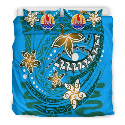 Tahiti Bedding Set - Spring Style Blue Color