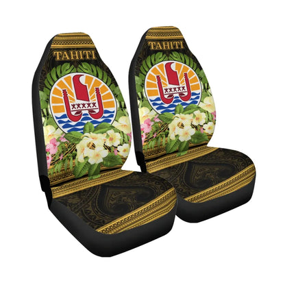 Tahiti Car Seat Cover - Polynesian Gold Patterns Collection