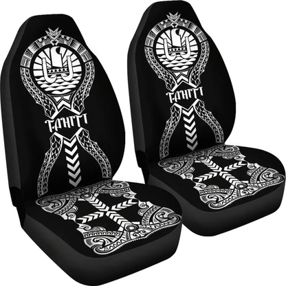 Tahiti Car Seat Covers - Tahiti Flag Polynesian Tribal