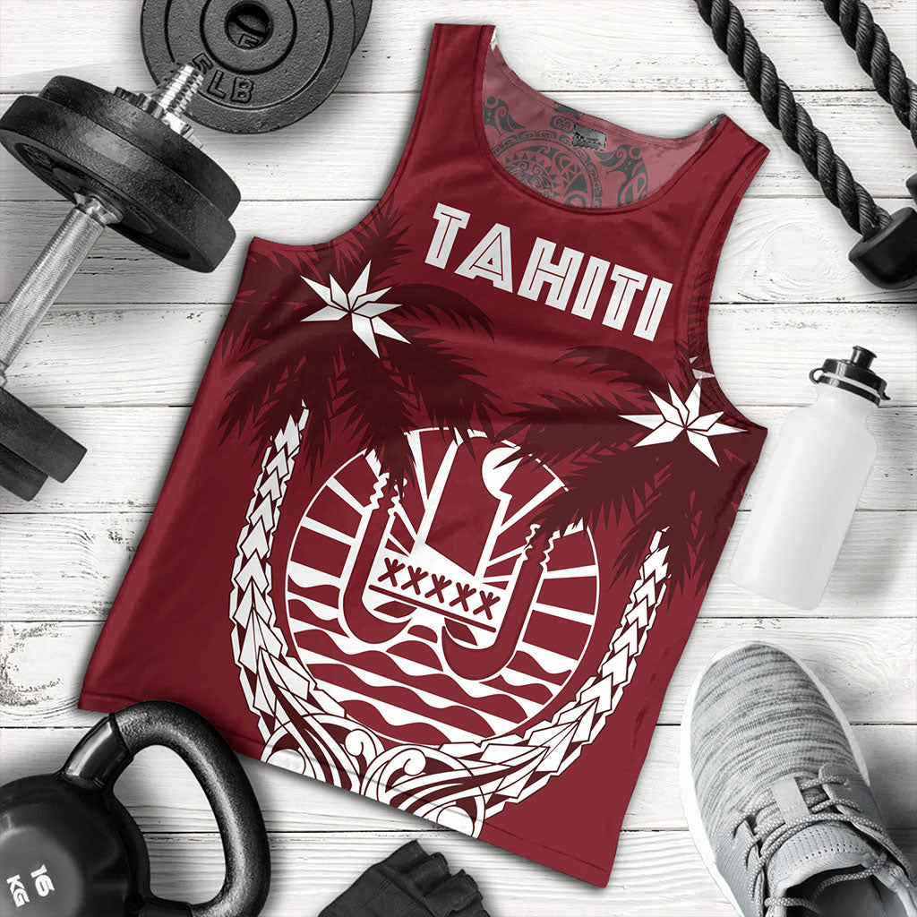 Tahiti Tank Top Coat Of Arms Coconut