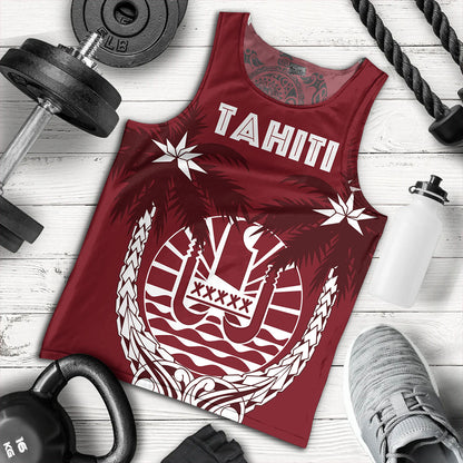 Tahiti Tank Top Coat Of Arms Coconut