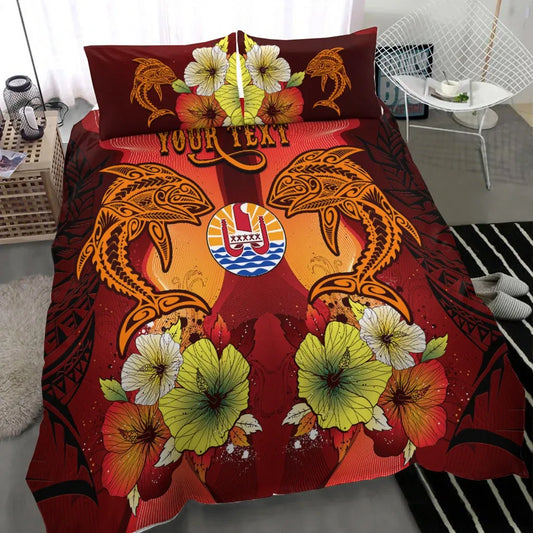Tahiti Custom Personalised Bedding Sets - Tribal Tuna Fish