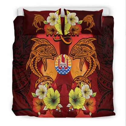 Tahiti Custom Personalised Bedding Sets - Tribal Tuna Fish