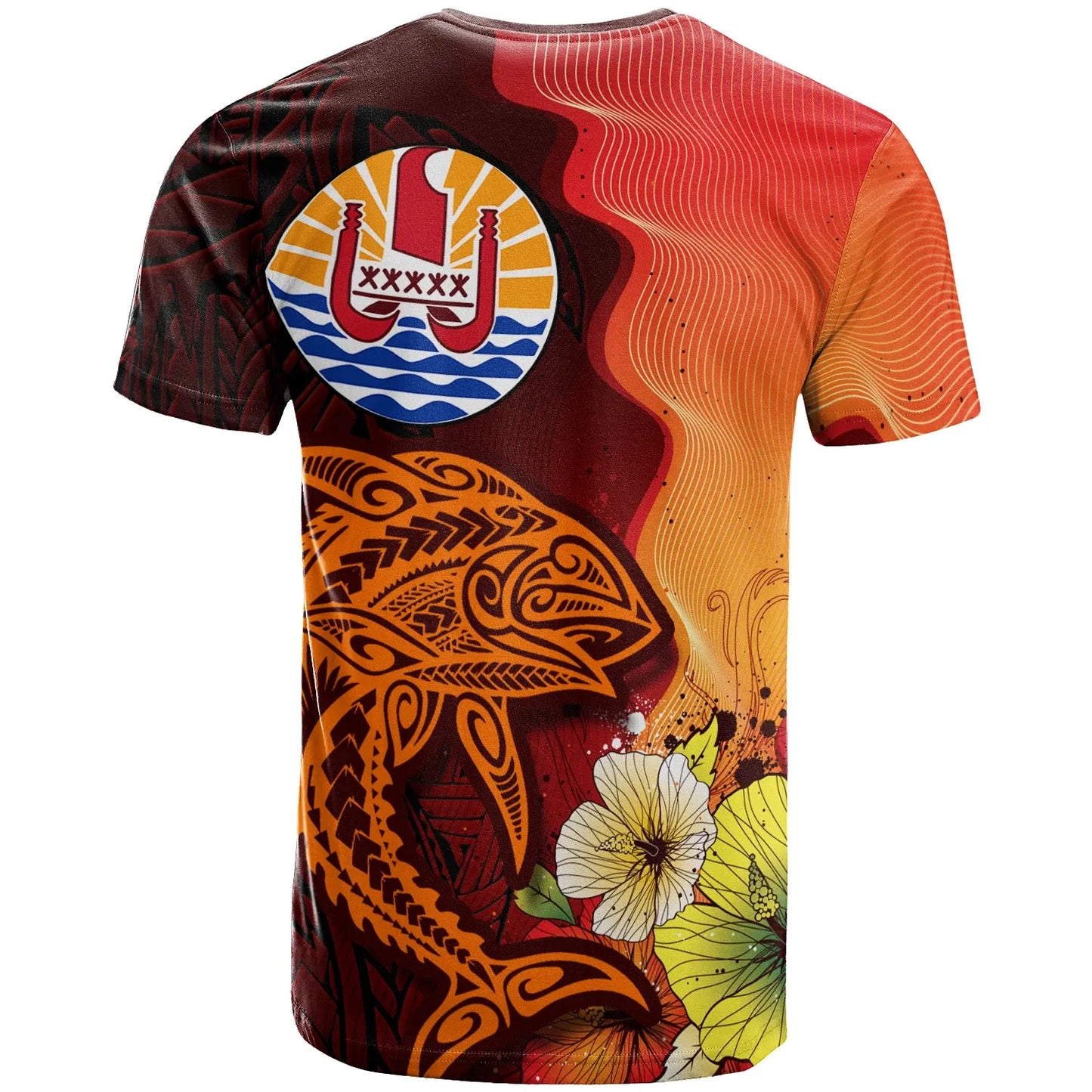 Tahiti Custom Personalised T-Shirt - Tribal Tuna Fish