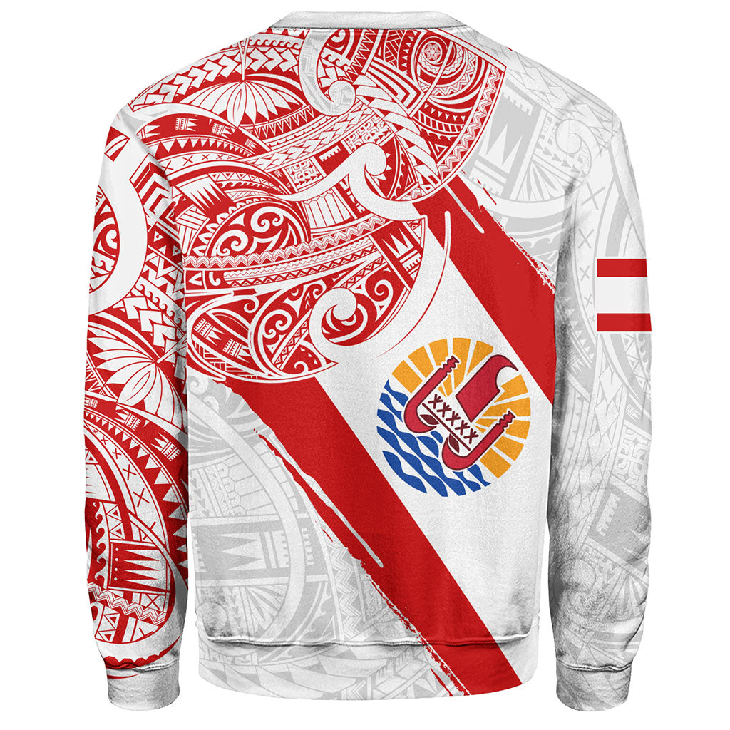 Tahiti Sweatshirt Tribal Traditional Flag