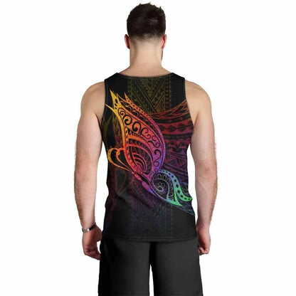 Tahiti Men Tank Top - Butterfly Polynesian Style