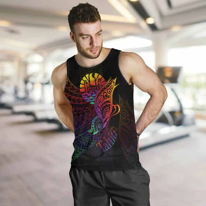 Tahiti Men Tank Top - Butterfly Polynesian Style