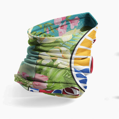 Tahiti Neck Gaiter - Floral Palm Tree