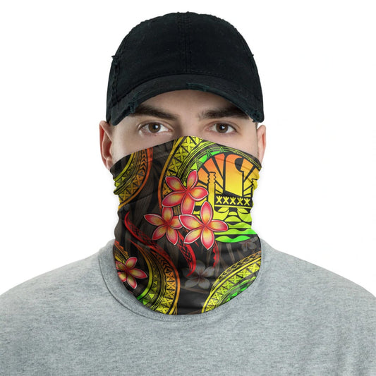 Tahiti Neck Gaiter - Plumeria Reggae