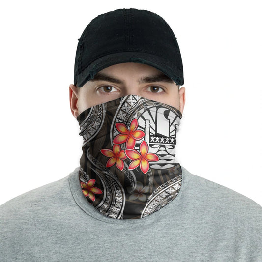 Tahiti Neck Gaiter - Plumeria White
