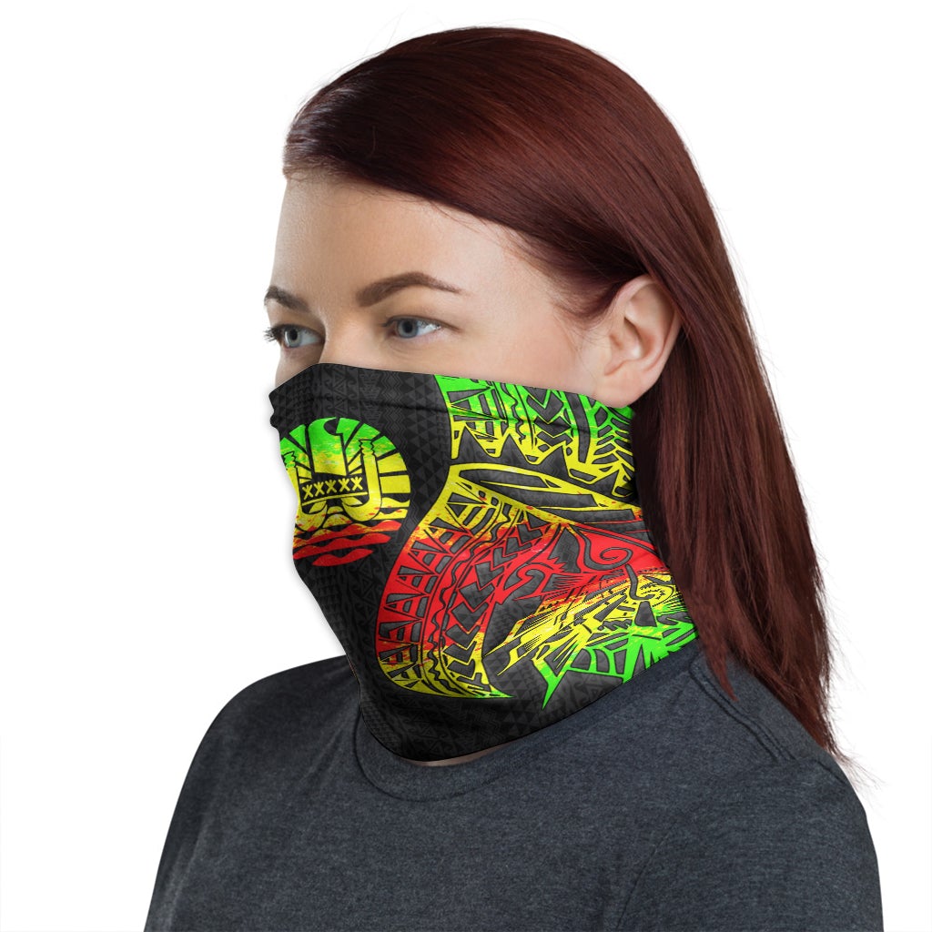 Tahiti Neck Gaiter - Polynesian Pattern Reggae