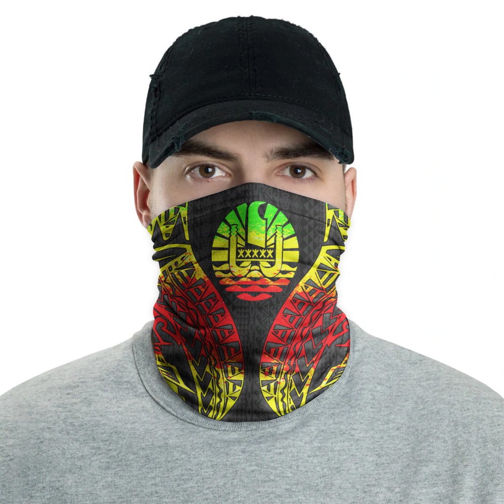 Tahiti Neck Gaiter - Polynesian Pattern Reggae