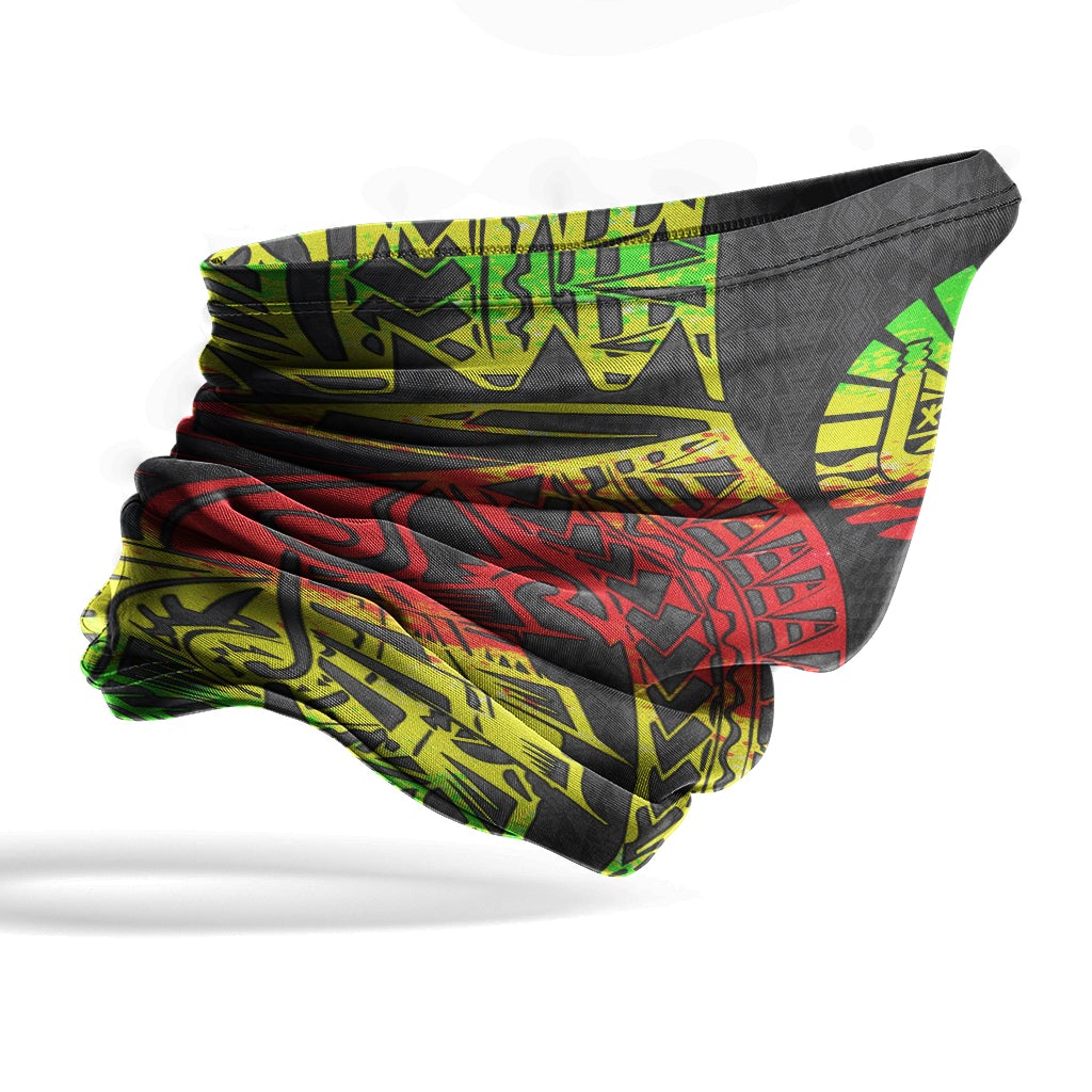 Tahiti Neck Gaiter - Polynesian Pattern Reggae