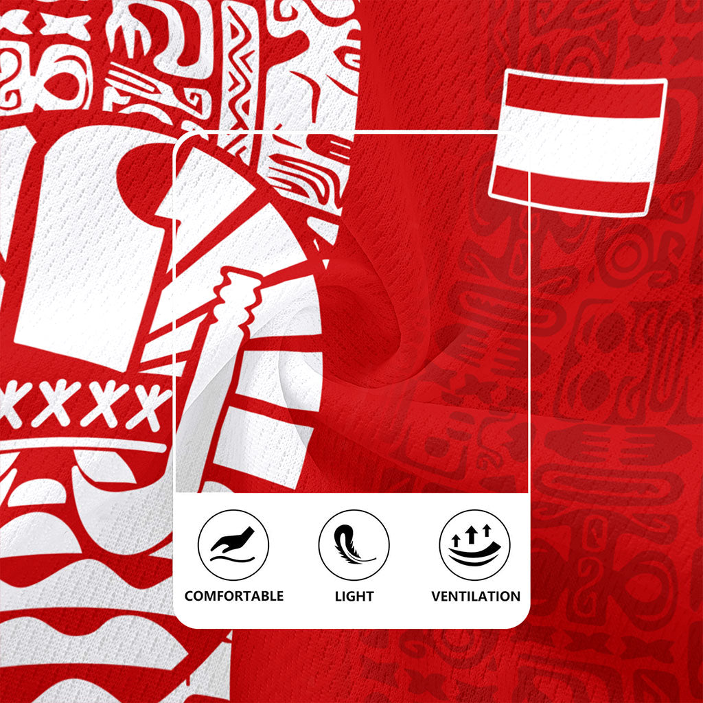 Tahiti Rugby Jersey Pattern Tribal