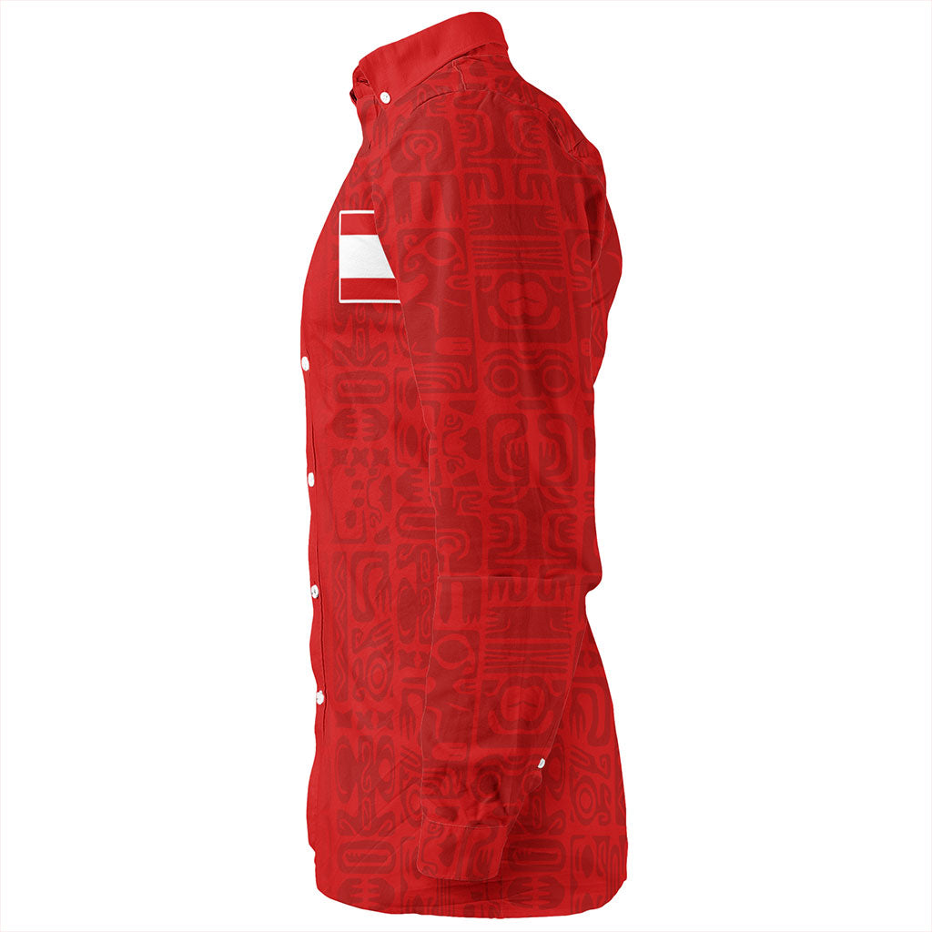 Tahiti Long Sleeve Shirt Pattern Tribal