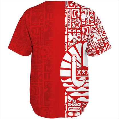 Tahiti Baseball Shirt Pattern Tribal