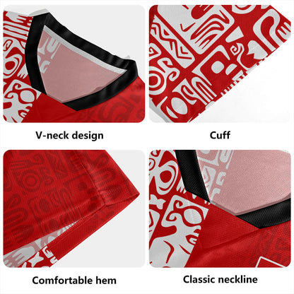 Tahiti Rugby Jersey Pattern Tribal