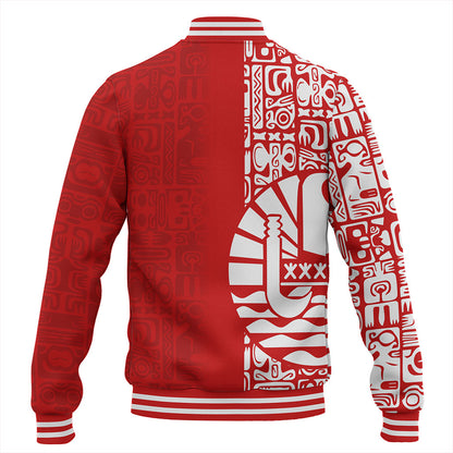 Tahiti Baseball Jacket Pattern Tribal