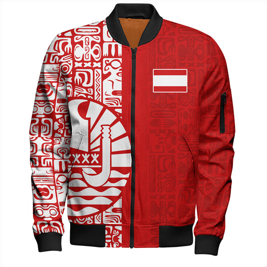 Tahiti Bomber Jacket Pattern Tribal