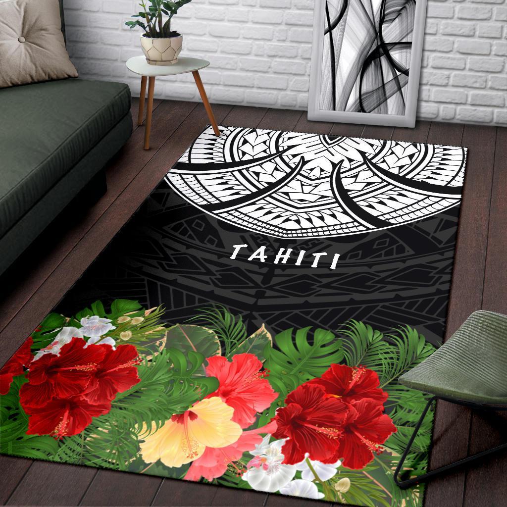 Tahiti Polynesian Area Rug - Ginger Lei Pattern | Polynesian.co