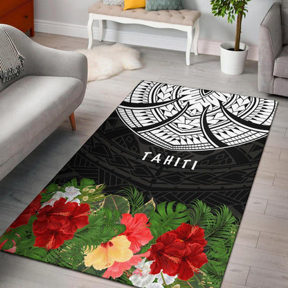 Tahiti Polynesian Area Rug - Ginger Lei Pattern