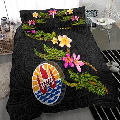 Tahiti Polynesian Bedding Set - Plumeria Tribal