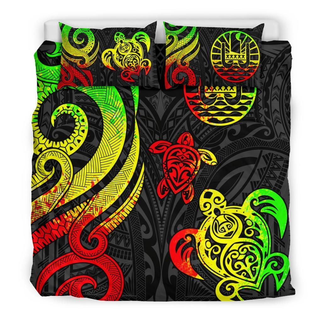 Tahiti Polynesian Bedding Set - Reggae Tentacle Turtle