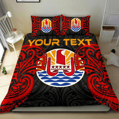 Tahiti Polynesian Custom Personalised Bedding Set - Tahitians Spirit