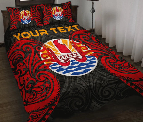 Tahiti Polynesian Custom Personalised Quilt Bed Set - Tahitians Spirit