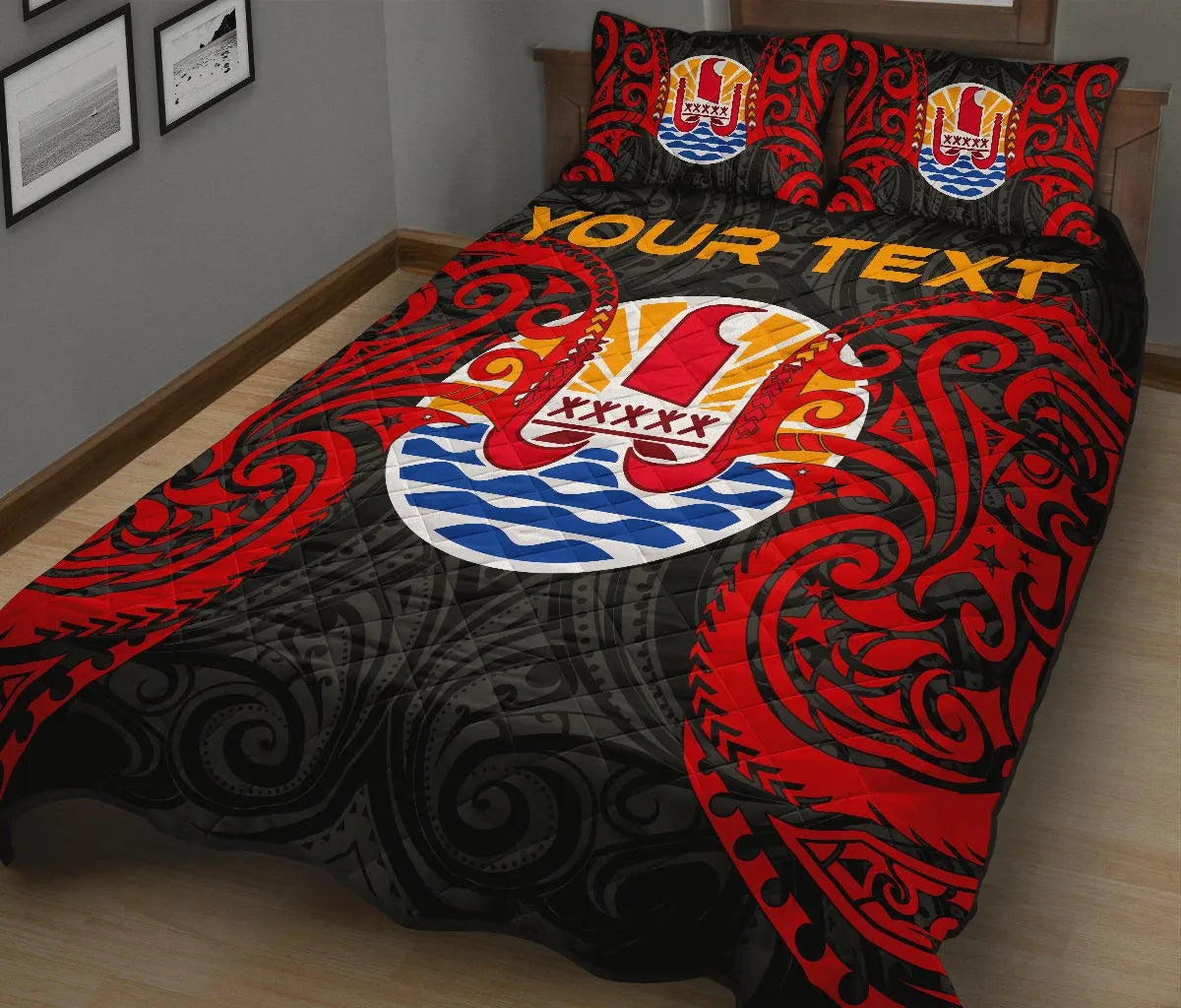 Tahiti Polynesian Custom Personalised Quilt Bed Set - Tahitians Spirit