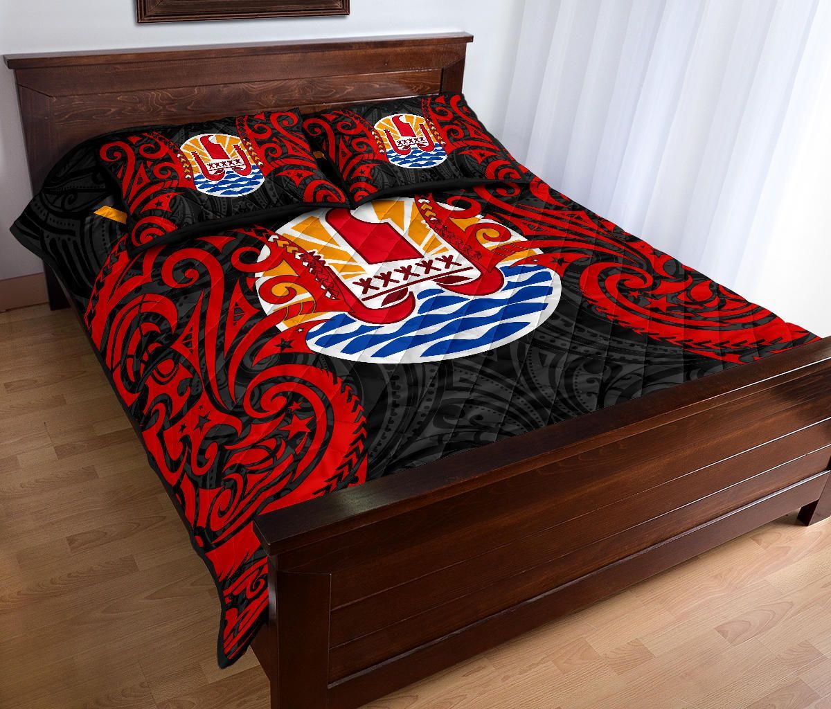 Tahiti Polynesian Custom Personalised Quilt Bed Set - Tahitians Spirit