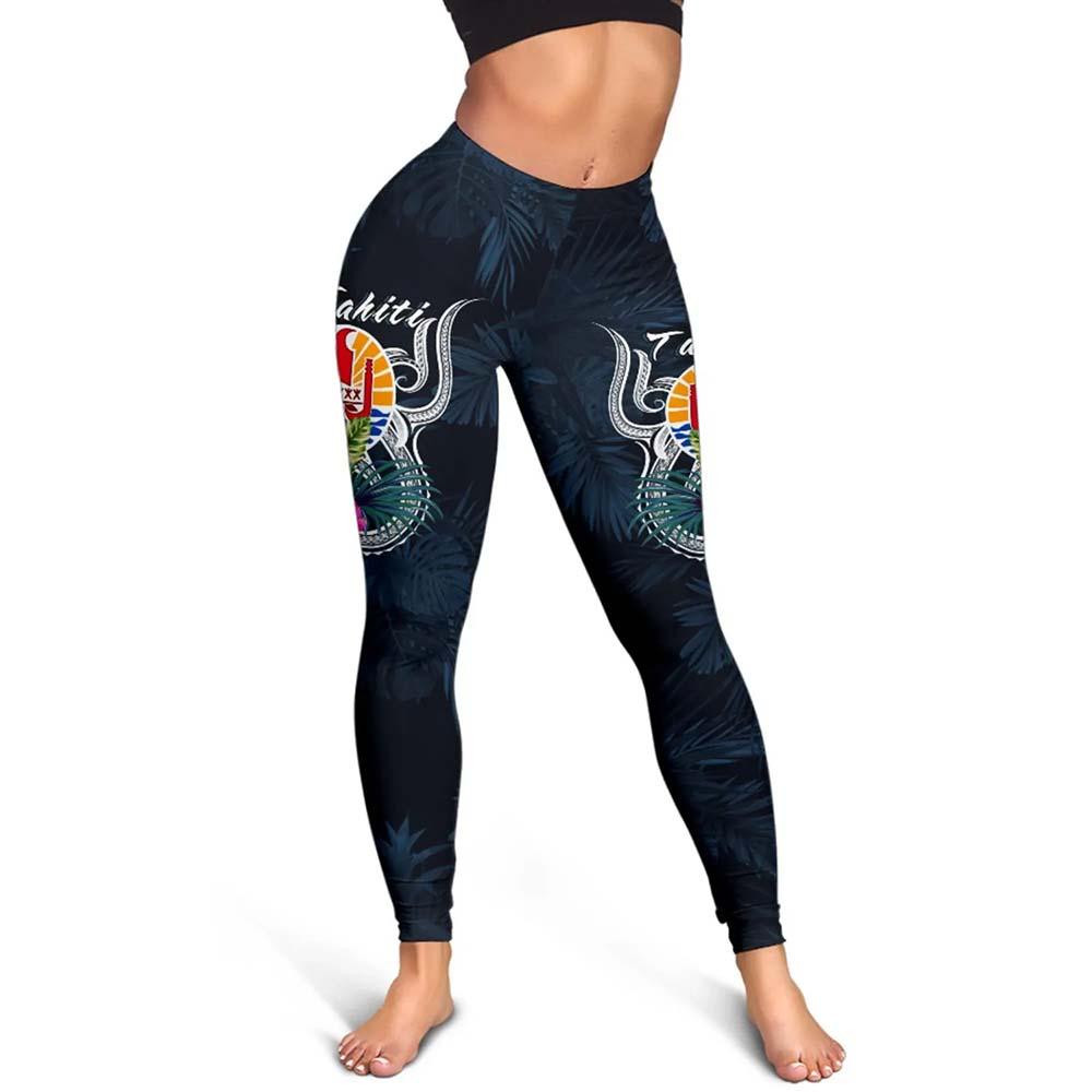 Tahiti Polynesian Legging - Tropical Flower