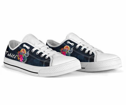 Tahiti Polynesian Low Top Shoes - Tropical Flower