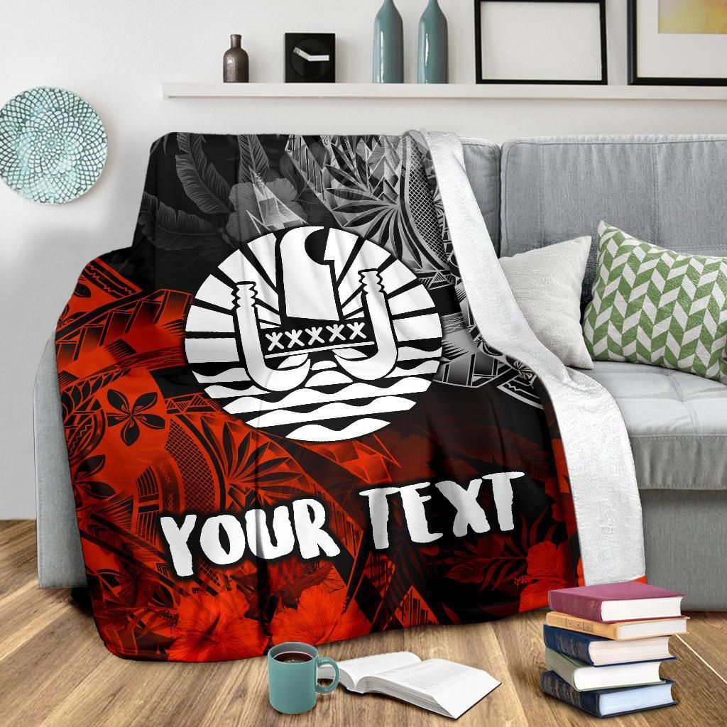 Tahiti Polynesian Personalised Premium Blanket - Vintage Polynesian Turtle