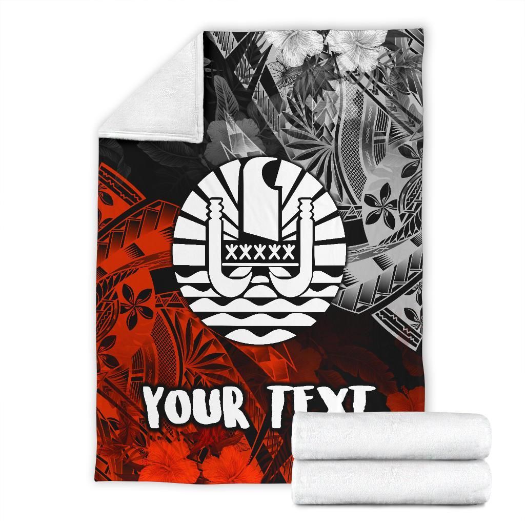 Tahiti Polynesian Personalised Premium Blanket - Vintage Polynesian Turtle