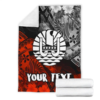 Tahiti Polynesian Personalised Premium Blanket - Vintage Polynesian Turtle