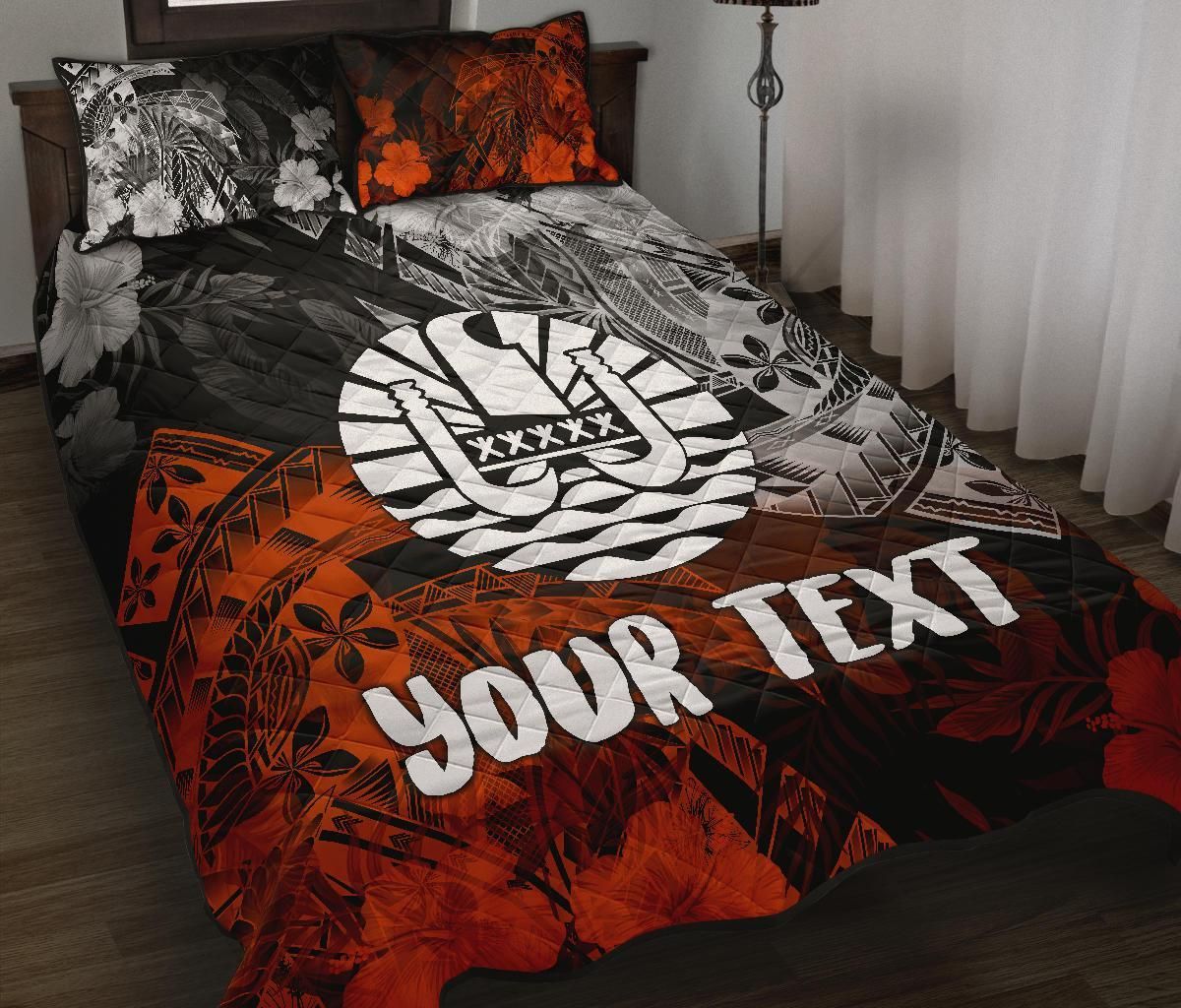 Tahiti Polynesian Personalised Quilt Bed Set - Vintage Polynesian Turtle