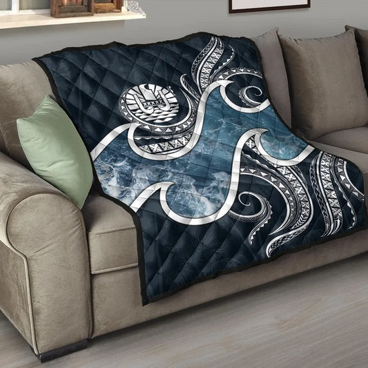 Tahiti Polynesian Premium Quilt - Ocean Style