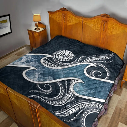 Tahiti Polynesian Premium Quilt - Ocean Style