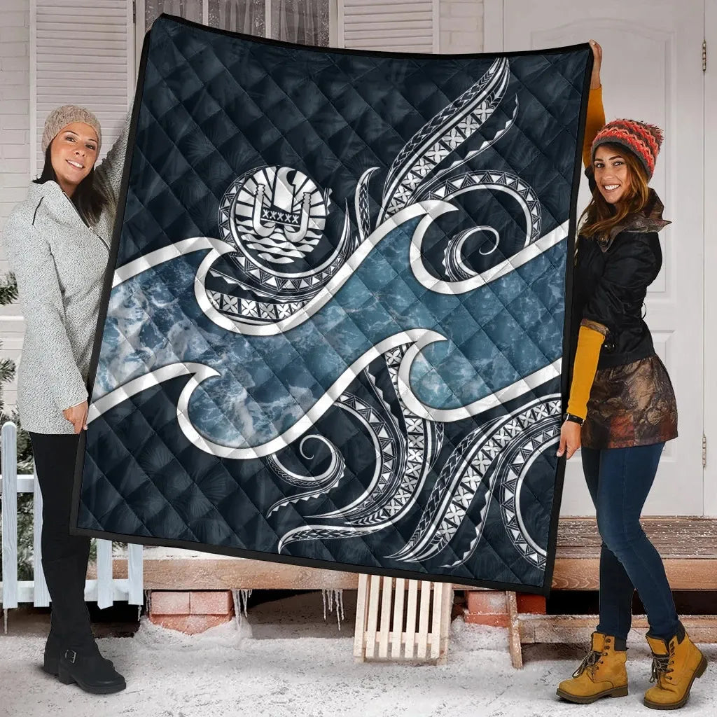 Tahiti Polynesian Premium Quilt - Ocean Style