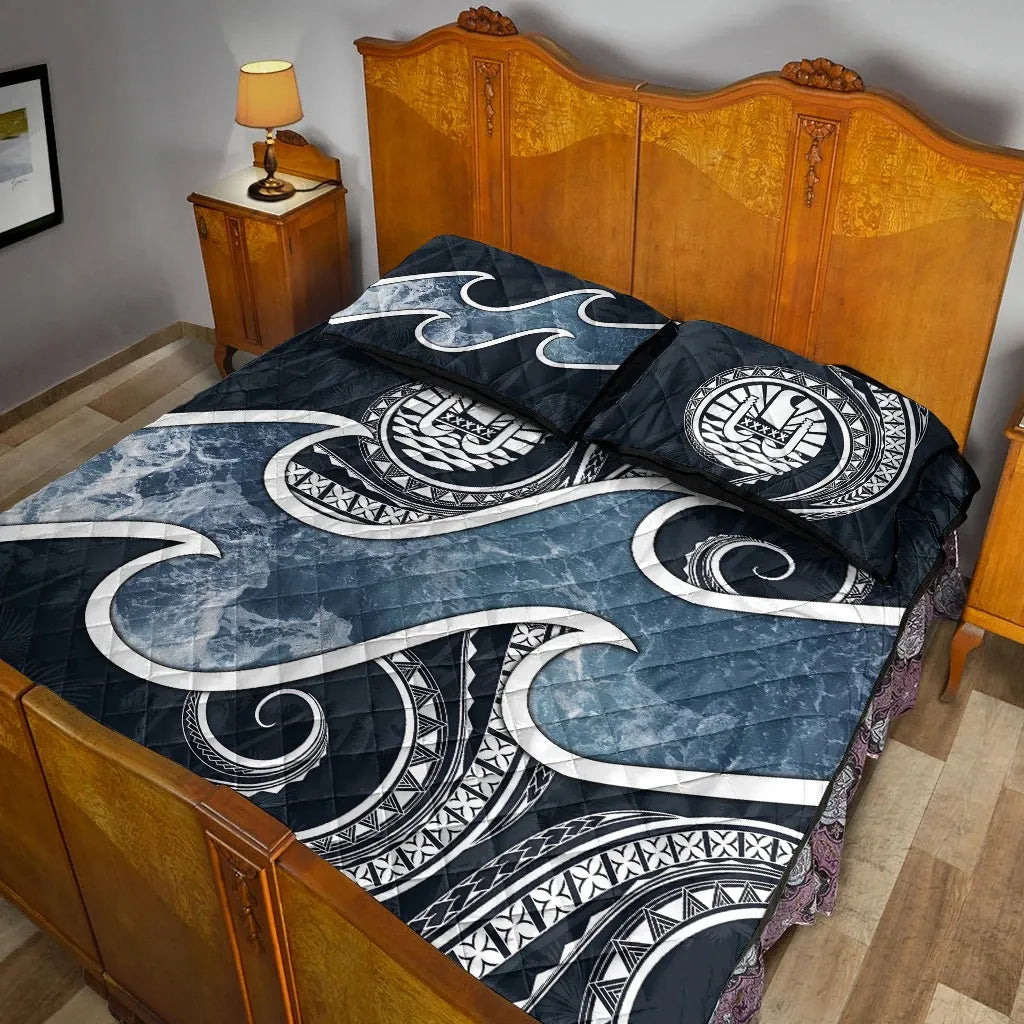 Tahiti Polynesian Quilt Bed Set - Ocean Style